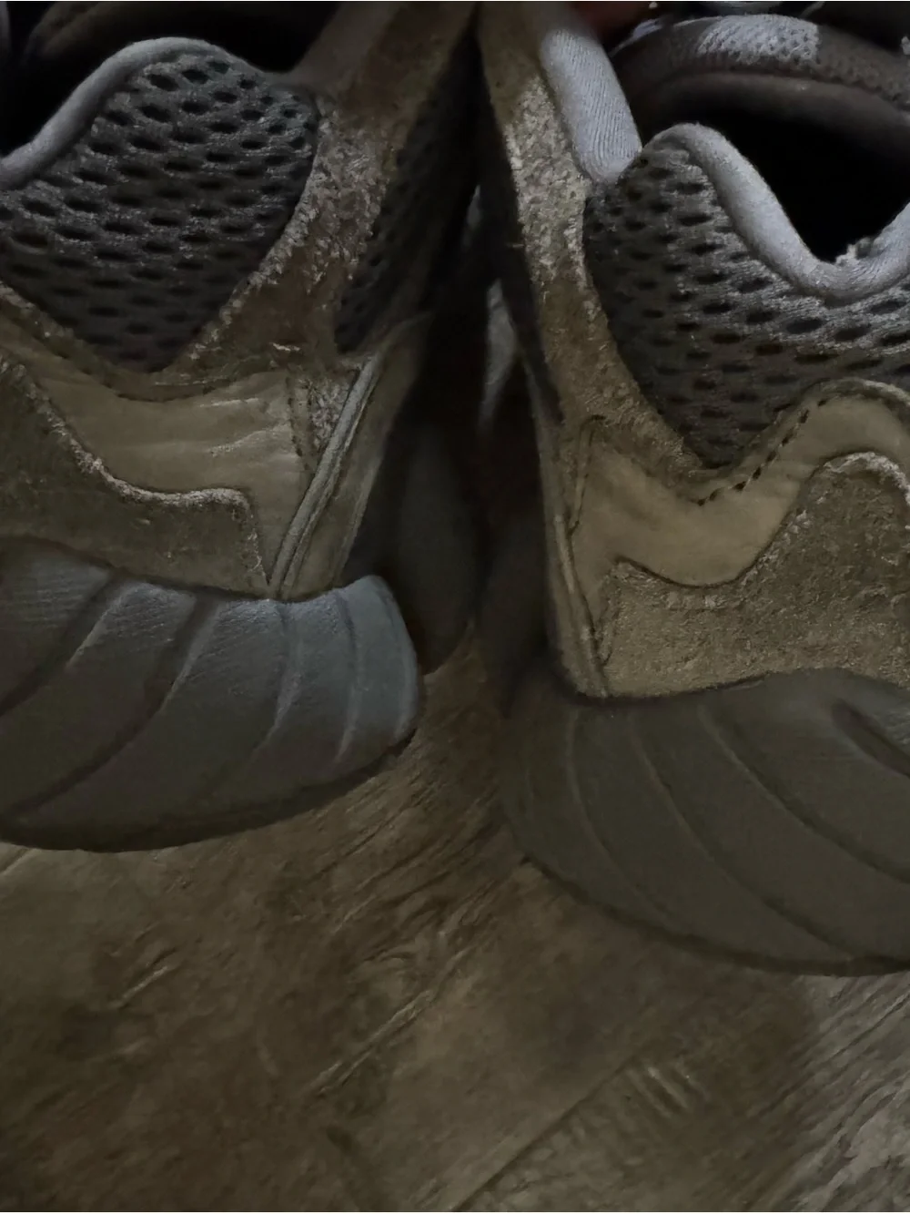 Adidas Yeezy 500 Lace Up Mens Grey Sneakers Casual Shoes Size 13
